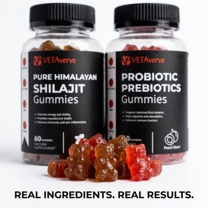 VETAverve Shilajit & Probiotic Gummies Bundle