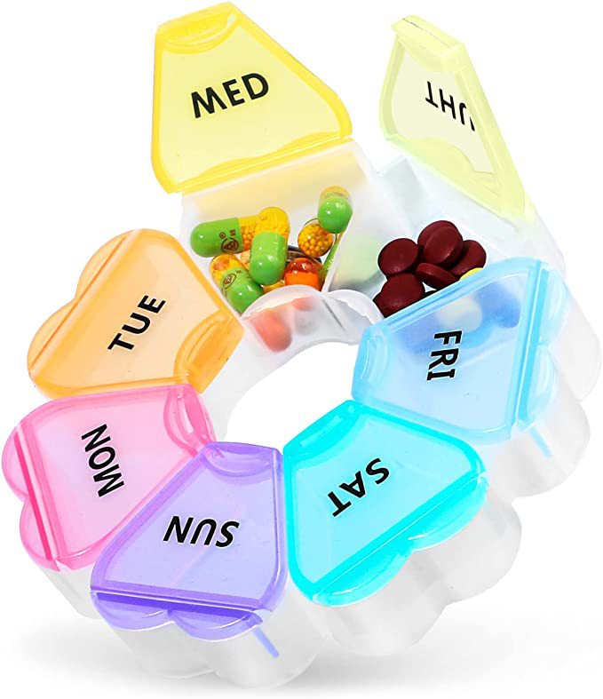 Round Petal Medicine Box