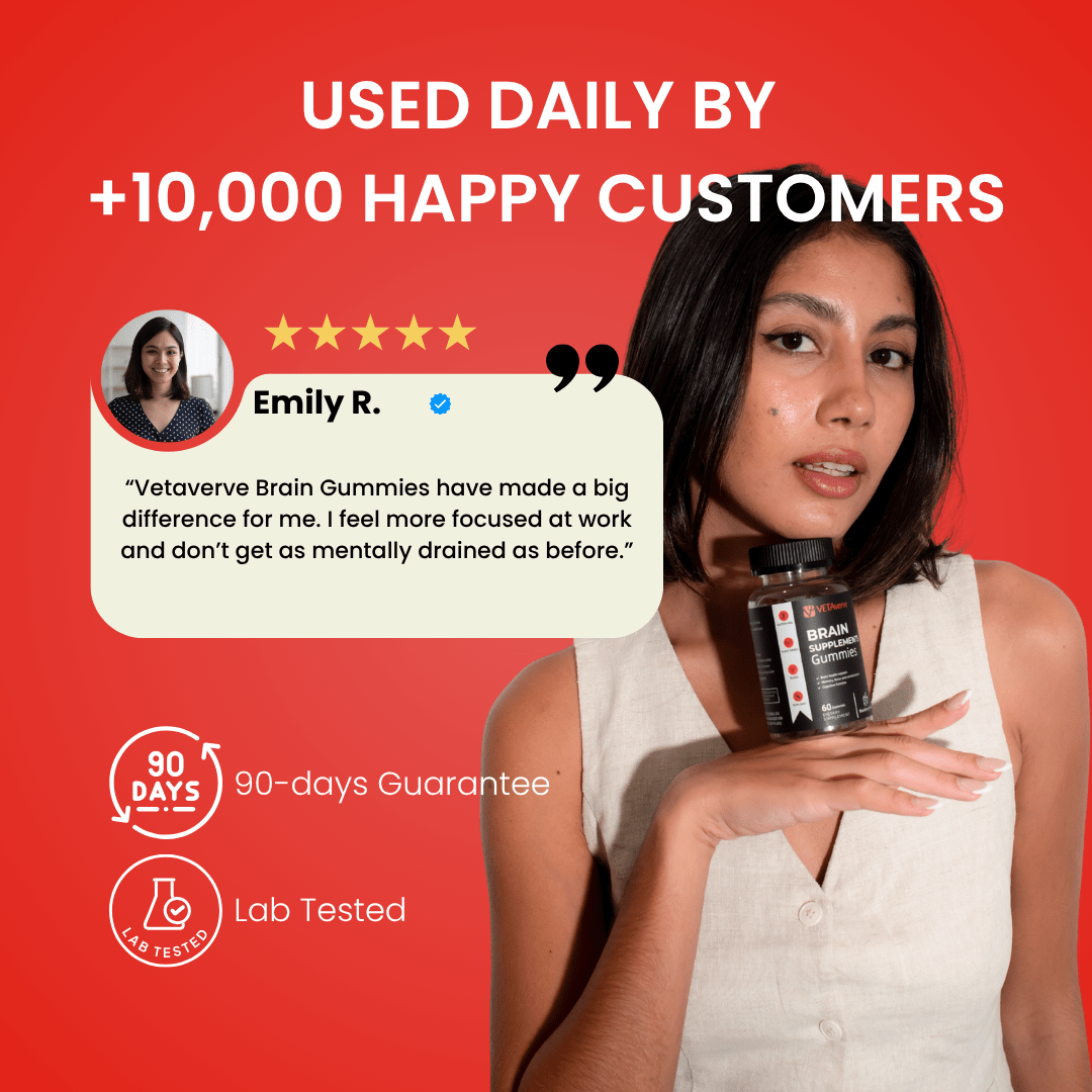Vetaverve Alpha Brain Gummies – Focus, Memory & Clarity - VetAverve
